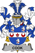 Irish Coat of Arms for Cook