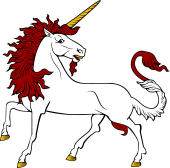 Unicorn Passant Reguardant