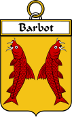French Coat of Arms Badge for Barbot