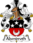 German Wappen Coat of Arms for Abendroth