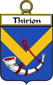 French Coat of Arms Badge for Thirion