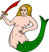 Mermaid Holding Sword