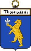 French Coat of Arms Badge for Thomassin