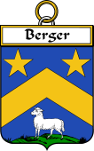 French Coat of Arms Badge for Berger