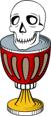 Skeleton Head in a Cup