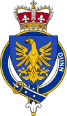British Garter Coat of Arms for Dunn (Ireland)