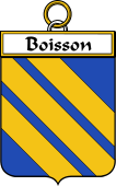 French Coat of Arms Badge for Boisson