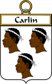French Coat of Arms Badge for Carlin