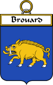 French Coat of Arms Badge for Brouard