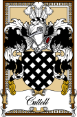 Scottish Coat of Arms Bookplate for Cattell
