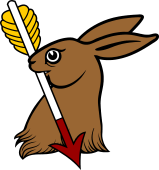 Hare Head Erased Holding Arrow