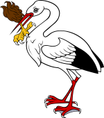 Stork Close Holding Eagle Talon