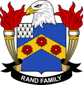 Coat of arms used by the Rand family in the United States of America