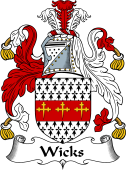 English Coat of Arms for the family Wicks
