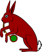 Hare Playing the Bagpipes