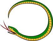 Serpent Bowed With Tail Elevated