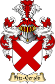 Irish Family Coat of Arms (v.23) for Fitz-Gerald