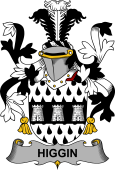 Irish Coat of Arms for Higgin or O'Higgin