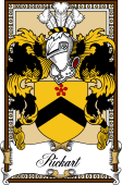 Scottish Coat of Arms Bookplate for Rickart
