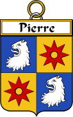 French Coat of Arms Badge for Pierre