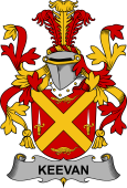 Irish Coat of Arms for Keevan or O'Kevane