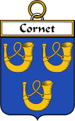 French Coat of Arms Badge for Cornet