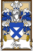 Scottish Coat of Arms Bookplate for Boyes