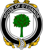 Irish Coat of Arms Badge for the O'CONNOR (Don) family