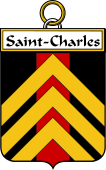 French Coat of Arms Badge for Saint-Charles