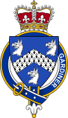 British Garter Coat of Arms for Gardiner (England)