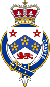 British Garter Coat of Arms for Daveys (England)