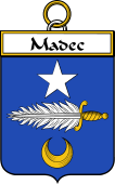 French Coat of Arms Badge for Madec