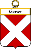 French Coat of Arms Badge for Genet