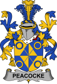 Irish Coat of Arms for Peacocke