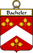 French Coat of Arms Badge for Bacheler