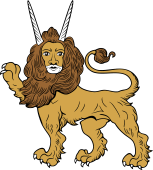Lion Passant Satyral
