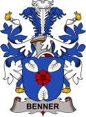 Coat of arms used by the Danish family Benner