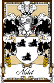 Scottish Coat of Arms Bookplate for Nisbet