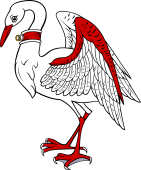 Stork collared wings endorsed