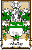 Scottish Coat of Arms Bookplate for Bradbury