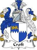 English Coat of Arms for the family Croft