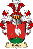 v.23 Coat of Family Arms from Germany for Hoffer