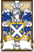 Scottish Coat of Arms Bookplate for Wade (Dumfries)