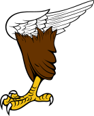 Eagle Leg Erased Conjoined with Wing