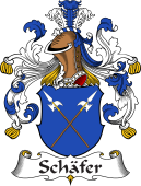 German Wappen Coat of Arms for Schäfer