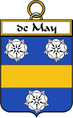 French Coat of Arms Badge for de May