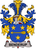 Coat of arms used by the Danish family Benderup
