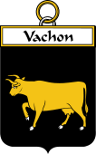 French Coat of Arms Badge for Vachon
