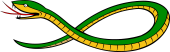 Serpent Embowed, Debruised, Tail Reversed.