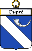 French Coat of Arms Badge for Dupré